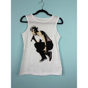 White Graphic Machine Gun Kelly Tank Top